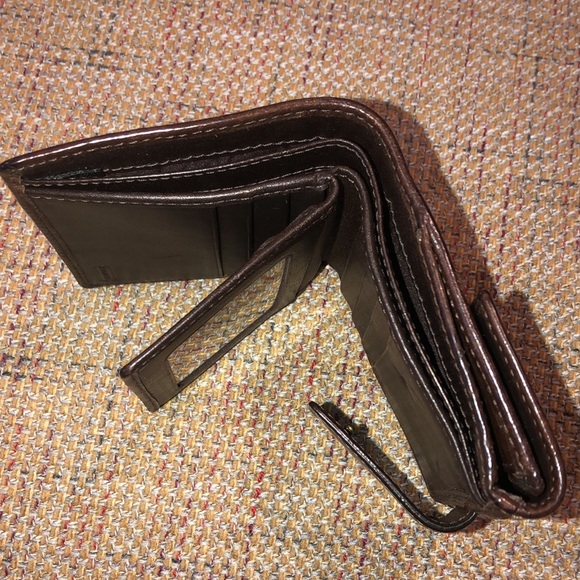 COACH Patchwork Bifold Brown Leather Madras Wallet with Coin Section - Picture 6 of 17